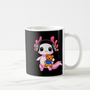 Autismus-Bewusstsein süßer Axolotl-Tier  Kaffeetasse