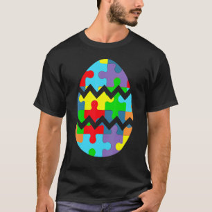 Autismus-Bewusstsein Süßes Osterei-Puzzle T-Shirt