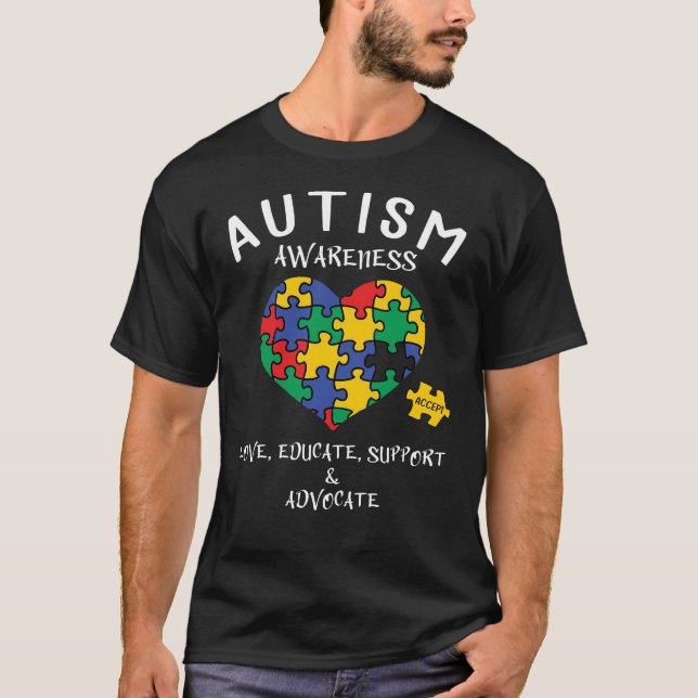 Autismus-Bewusstsein T-Shirt (Vorderseite)