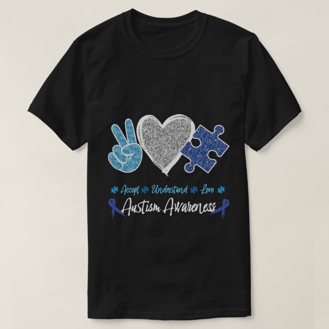Autismus-Bewusstsein-T-Shirt T-Shirt (Design vorne)