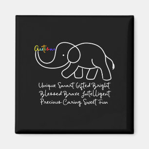 Autismus Bewusstsein Tag Elephant Animal Autism Ge Magnet