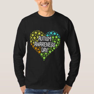 Autismus Bewusstsein Tag farbenfrohe Konzeption T-Shirt