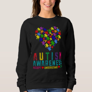 Autismus Bewusstsein Tag Monat Autismus Mama Herzr Sweatshirt