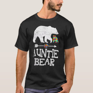 Autismus-Bewusstsein Tante Bär Unterstützen Autist T-Shirt