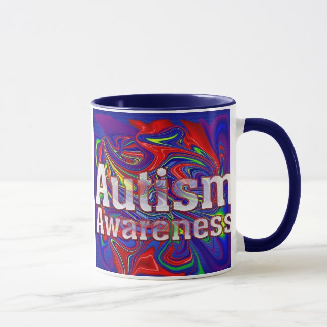 Autismus-Bewusstsein Tasse (Rechts)
