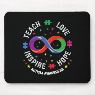 Autismus Bewusstsein Teach Hope Liebe Inspirierte  Mousepad