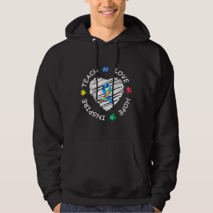 Autismus Bewusstsein Teach Liebe Hope Inspiriert Hoodie
