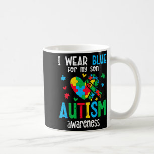 Autismus-Bewusstsein trage Blau für den Sohn asd M Kaffeetasse