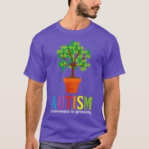Autismus Bewusstsein Tree Autistische Puzzle Ribbo T-Shirt