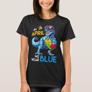 Autismus Bewusstsein Trex Dino Dinosaur Dinosaurus T-Shirt