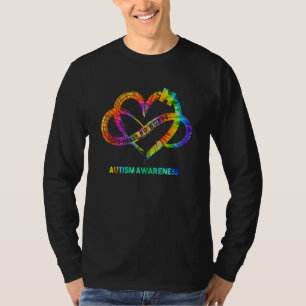 Autismus-Bewusstsein Unendlichkeit Herz Liebe brau T-Shirt
