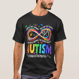 Autismus-Bewusstsein Unendlichkeitssymbol Akzeptie T-Shirt