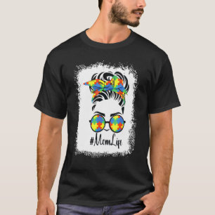 Autismus-Bewusstsein Unordentlicher Knoten Muttert T-Shirt
