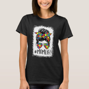 Autismus-Bewusstsein Unordentlicher Knoten Muttert T-Shirt