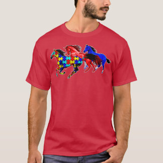 Autismus Bewusstsein Unterschiedliche Pferde Autis T-Shirt