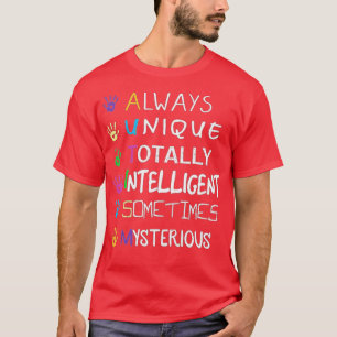 AUTISMUS-BEWUSSTSEIN Unterstützen Sie autistische T-Shirt