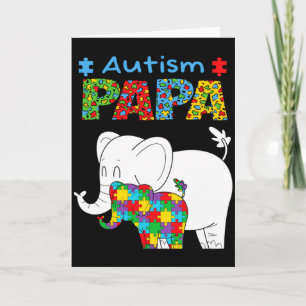 Autismus-Bewusstsein Vater Autistisches Kind Bewus Karte
