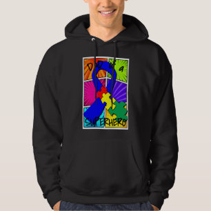 Autismus Bewusstsein Vater eines Superhelden Hoodie