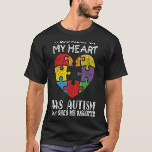 Autismus-Bewusstsein Vater Mutter Tochter Autisti T-Shirt
