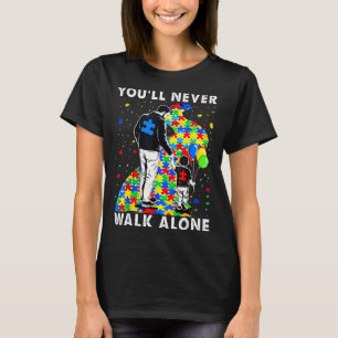 Autismus-Bewusstsein Vater und Sohn Puzzle Road Su T-Shirt