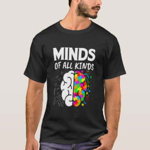 Autismus-Bewusstsein Verschiedene Arten von Köpfen T-Shirt