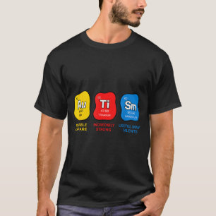 Autismus-Bewusstsein Wissenschaft Periodensystem E T-Shirt