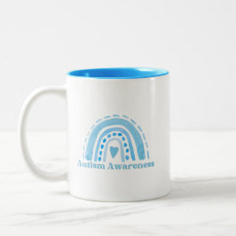 Autismus Bewusstsein Zwei-Tonen-Tasse, 11 oz Zweifarbige Tasse