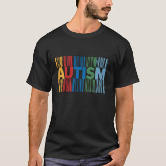 Autismus-Bewusstseins-Barcode T-Shirt