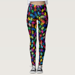 Autismus-Bewusstseins-bunte Leggings