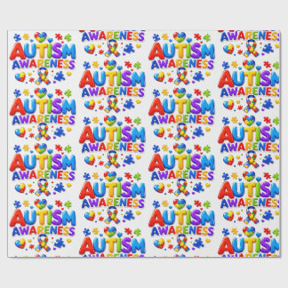 Autismus-Bewusstseins-Geschenkpapier Geschenkpapier