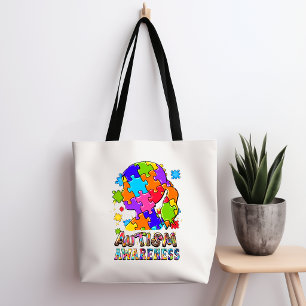 Autismus-Bewusstseins-Girly-Puzzle-Tasche
