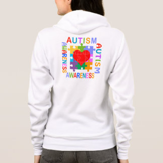 Autismus-Bewusstseins-Herz Hoodie