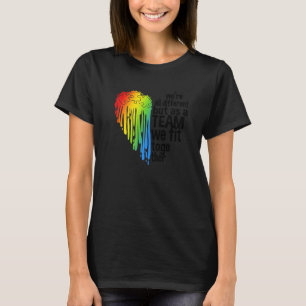 Autismus-Bewusstseins-Herz T-Shirt