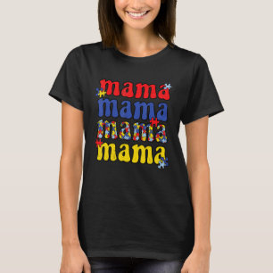 Autismus-Bewusstseins-Mama Vintage-Puzzleteil Auti T-Shirt