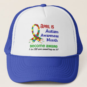 AUTISMUS-BEWUSSTSEINS-MONAT APRIL TRUCKERKAPPE
