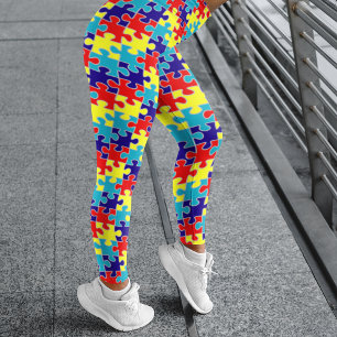 Autismus-Bewusstseins-Puzzle Leggings