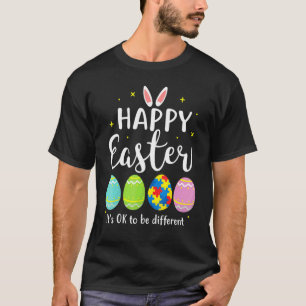 Autismus-Bewusstseins-Puzzle-Osterhase-Eier-Lustig T-Shirt