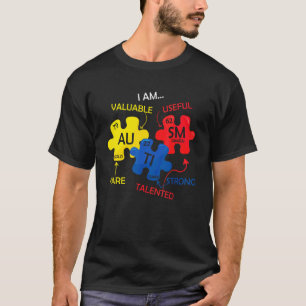 Autismus-Bewusstseins-Puzzle Periodensystem Elemen T-Shirt