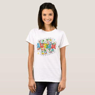 Autismus-Bewusstseins-Puzzle-Schleife T-Shirt