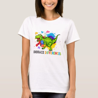 Autismus-Bewusstseins-Puzzle Umarme Unterschiede T-Shirt