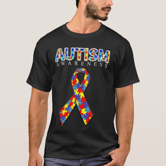 Autismus-Bewusstseins-Puzzlespiel-Band T-Shirt (Vorderseite)