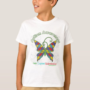 Autismus-Bewusstseins-Puzzlespiel-Schmetterling T-Shirt