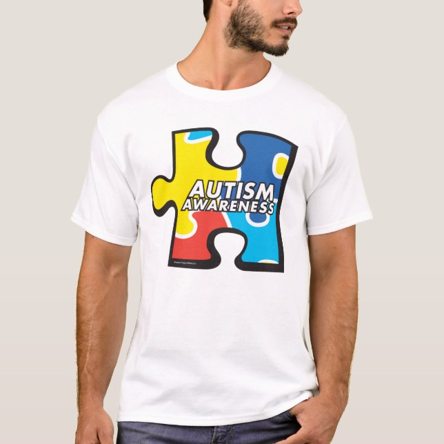 Autismus-Bewusstseins-Puzzlespiel-Stück-T - Shirt (Vorderseite)
