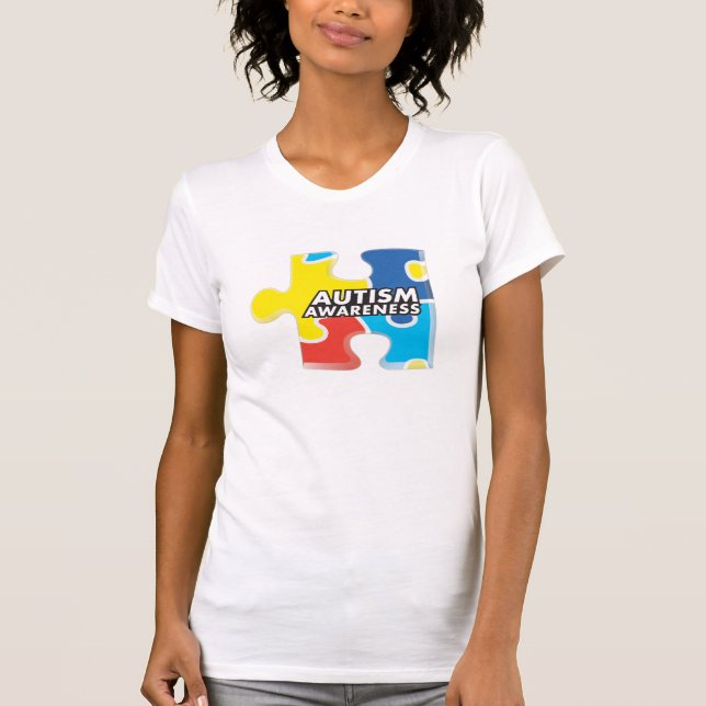 Autismus-Bewusstseins-Puzzlespiel-Stück-T - Shirt (Vorderseite)