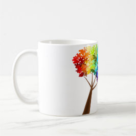Autismus-Bewusstseins-Regenbogen-Puzzlespiel-Baum Tasse