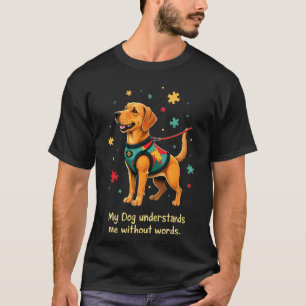 Autismus-Bewusstseins-Servicehund Unterstützendes T-Shirt