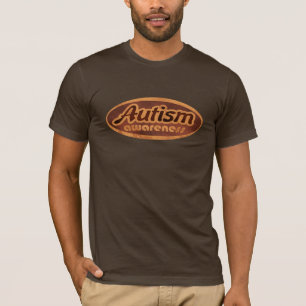 Autismus-Bewusstseins-Shirt (Oval-r) T-Shirt
