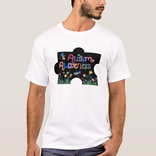 Autismus-Bewusstseins-Stück-Shirt T-Shirt (Vorderseite)