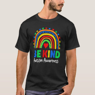 Autismus-Bewusstseins-Tag-Shirt Buntes Regenbogen T-Shirt