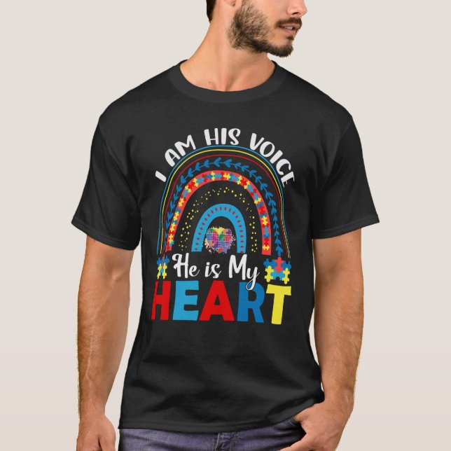 Autismus-Bewusstseins-Vater T-Shirt (Vorderseite)
